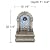 Manhasset Modern Outdoor Floor Water Fountain Stone Classic Blue Tile Mosaic 30 1/4" for Garden Patio Backyard Deck Home Lawn Porch House Exterior Balcony - John Timberland