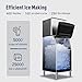 ICEVIVAL Commercial Ice Maker Machine - 400lbs/24H Production, 250lbs Storage Bin, Quick Ice-Ready in 8-15 mins, Stainless Steel, Ideal for Bar/Cafe/Restaurant/Business