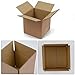 SUNLPH 50 Pack 4x4x4 Inches Shipping Boxes, Small Corrugated Cardboard Boxes for Mailing and Packing, Brown