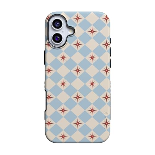 Casely iPhone 16 Plus Case | Chelsea Checker | Starlight Tiles | Bold Protective Design | Compatible with MagSafe