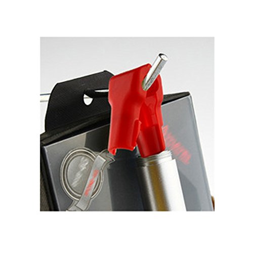 50 X 6mm Red Plastic Retail Shop Security Display Hook Anti- Theft, Anti Sweep Stop Lock with Please Ask for Help Sign for Pegboard or Slat wall UNLOCK KEY IS NOT INCLUDED