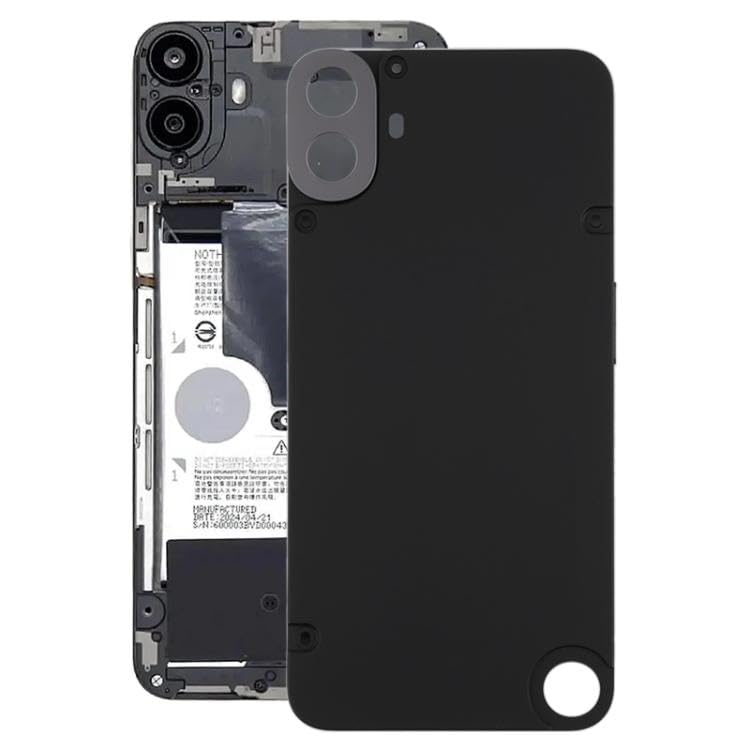 Mobile Phone Replacement Part for Nothing CMF Phone 1 Plastic Battery Back Cover Blacknull