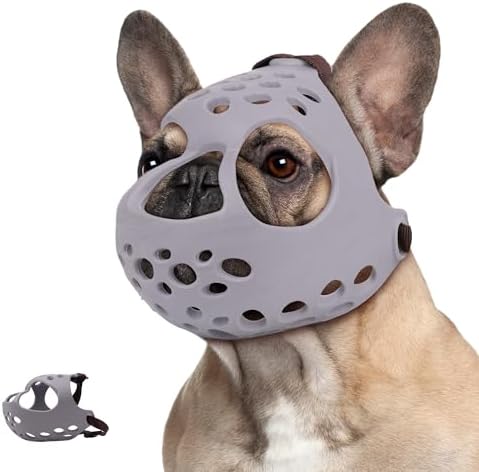 Short Snout Dog Muzzle for French Bulldogs, Pugs & Flat-Faced Bre...