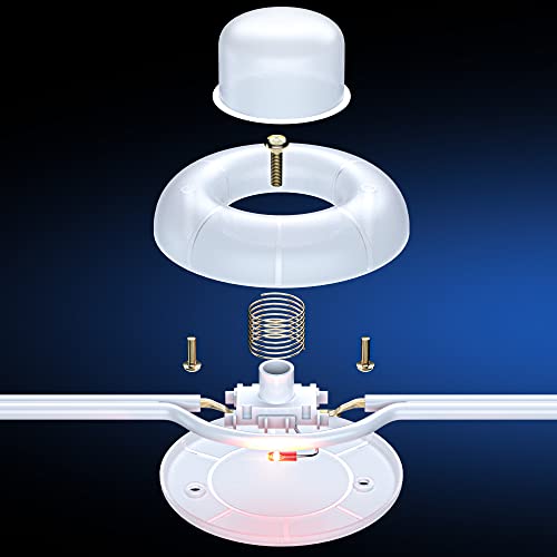 Maximm Extension Cord With On And Off Switch (4 Ft) Includes A Light Indicator And Safety Cover,Short Extension Cord, White Extension Cord, Flat Plug Extension Cord With Multiple Outlets #TOP7