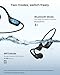 Swimming headphones-bone conduction headphones, IP68 waterproof built-in MP3 player 32G memory, underwater swimming headphone, wireless open Earphones Bluetooth 5.4, for running, cycling (black)