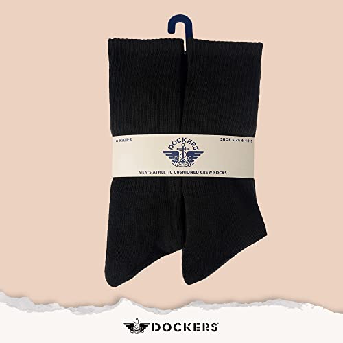 DOCKERS Men's Performance Socks - 3-Pairs and 6-Pairs Athletic and Dress Crew Socks for Men3