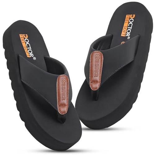 Image of Men's Cushioned Flip Flops | Soft Comfortable Thong Slippers for Everyday Wear | Lightweight Anti-Slip Casual Beach Sandals for Indoor Outdoor Use