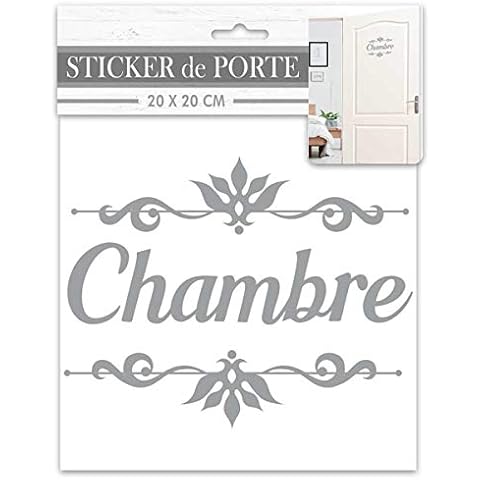 Sticker Porte 'Chambre' Gris - Les Trésors De Lily Cover