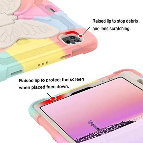 Bentoben Ipad Pro 11 Inch Case, Ipad Air 5Th/4Th Generation Case, 2 In 1 Heavy Duty Rugged Shockproof Kickstand Hybrid Protective Pencil Holder Girls Women Kid Ipad Pro 11 Inch Tablet Cover, Rose Gold #TOP3