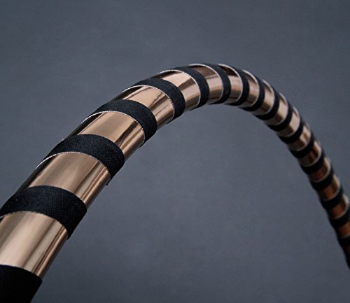 hoopomania Black & Gold Designer Hula Hoop, Ø100cm