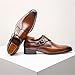 Imagen de sekiueo Zapatos De Vestir para Hombre Mocasines con Hebilla Y Punta De ala Zapatos Oxford Informales De Negocios