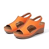 Meaunzyl Sandalias Mujer Plataforma Cuña Verano Transpirables Zapatos Moda Tacón Puntera Abierta Ligeras Calzado Casual Con Correa Al Tobillo Cómodas Vestir Elegantes Fiesta Faciles De Combinar