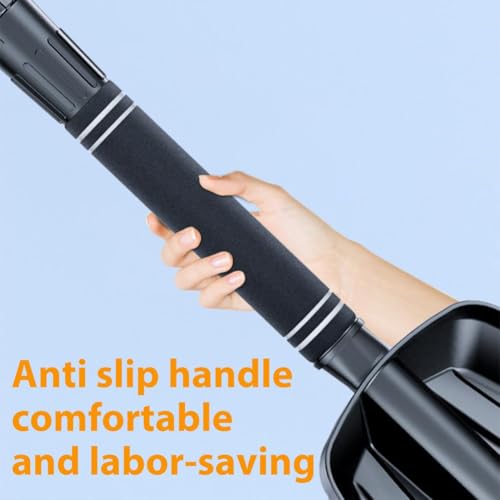 DIANX 雪かきスコップ スノーショベル 伸縮式 スノースコップ 軽量 組み立てが簡単 コンパクトに収納 携帯便利 長さ調整可能 71-86cm 雪かき キャンプ 園芸 アウトドア 車載用 雪掻き 泥除け 5枚目