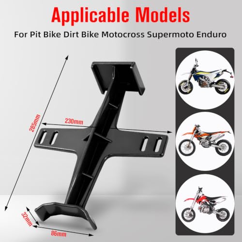 Runfarr Dirt Bike Gabelstuetze,Motorrad Gabelschutz Transport,Federungsstütze Gabelstabilisator Transportwerkzeug für Pit Dirt Bike Motocross Supermoto Enduro-Schwarz