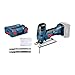 Bosch Professional 18V System Akku Stichsäge GST 18 V-LI S (Stabversion, Schnitttiefe in Holz/Alu/Metall: 120/20/8 mm, 3 Stichsägeblätter, Spanreißschutz, ohne Akkus und Ladegerät, in L-BOXX)