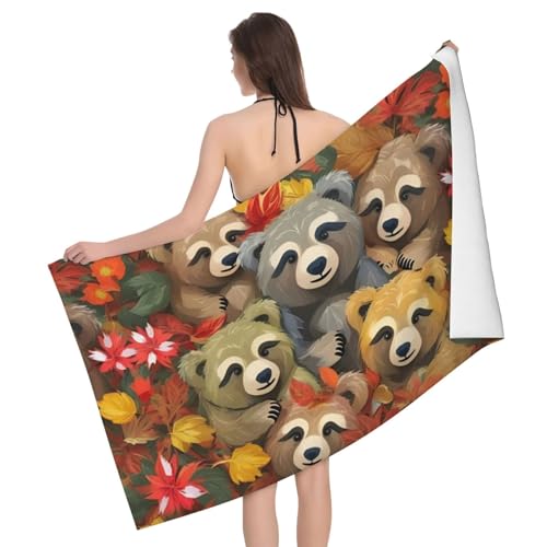 Serviette bain microfibre paresseux contre l'humidité lente