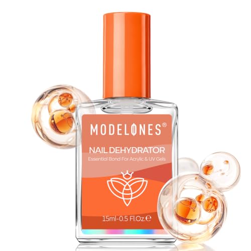 modelones Nail Dehydrator, Upgrade Acid-Free Nail Prep Professional pH Bonder to Prevent Lifting for Acrylic Press on Nails