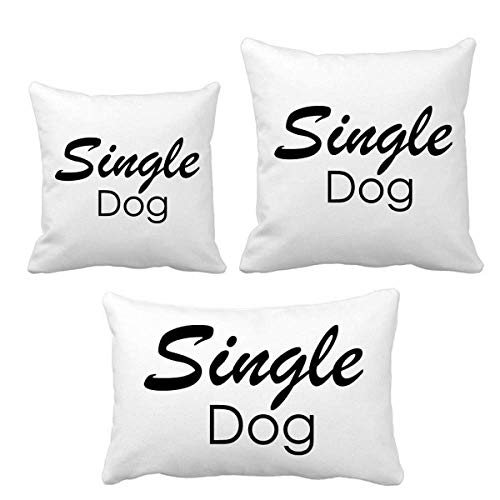 Coussin avec citation simple pour chien DIYthinker décoratif