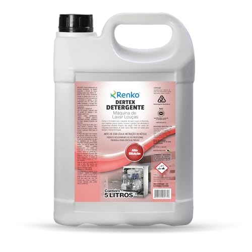 Qual o Melhor Detergente para Máquina de Lavar Louça de 2025? Melhores Ranking 16 Detergente Máquina De Lavar Louças Dertex 5 Lts