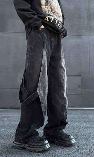 Jeans for Women Wide Leg Mid Rise Stretchy Vintage Loose Denim Ankle Pants Y2k Baggy Boyfriend Jeans4