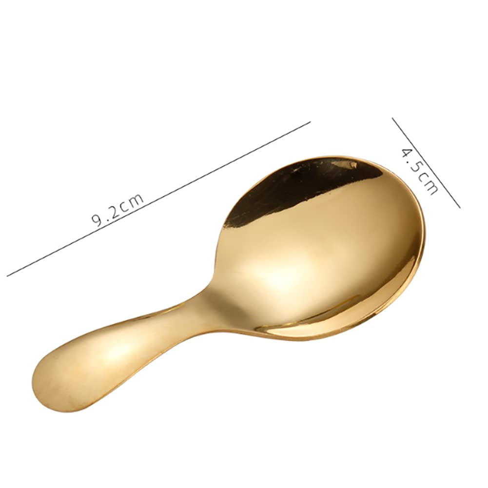 6 Mini Cucchiaini Da Caffè Vintage – Manico A Rosa In Acciaio Inox – Piccoli Cucchiai Da Dessert, Tè, Spezie – Design Nordico Elegante Per Casa E Cucina