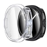 SPGUARD For Samsung Galaxy Watch 8 Screen Protector Case 40mm Cover, [2+2Pack] Scratch Resistant Tempered Glass Screen Protector & Hard PC Bumper for Samsung Galaxy Watch8 40mm(NOT for Other Models)