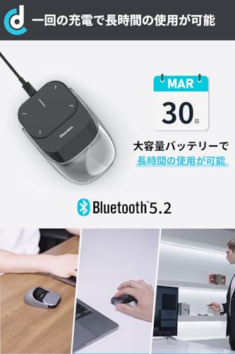 Image of Cheerdots 2 Mouse, Wireless, Ultra-Small Touchpad, Integrated and Free Switching, 36g and Ultra Lightweight, Portable, Magnetic Suction Stand, Rechargeable, Bluetooth 5.2 dpi Switching, Multi-Touch