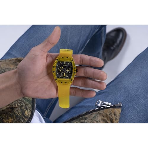 Image of Guess Men's GW0G Series| Analog Trend Watch| Polycarbonate Case| Silicone Bracelet | 50M Water Resistance