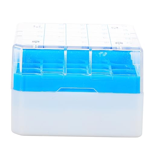 NAMOARLY Box Mini Test Tube Ab Test Tube Holder Clear Small Test Tubes Scientific Tube Rack Tube Organizer Test Tubes Stand Lab Test Tube Rack Test Tube Holder Rack Bins Vial PC