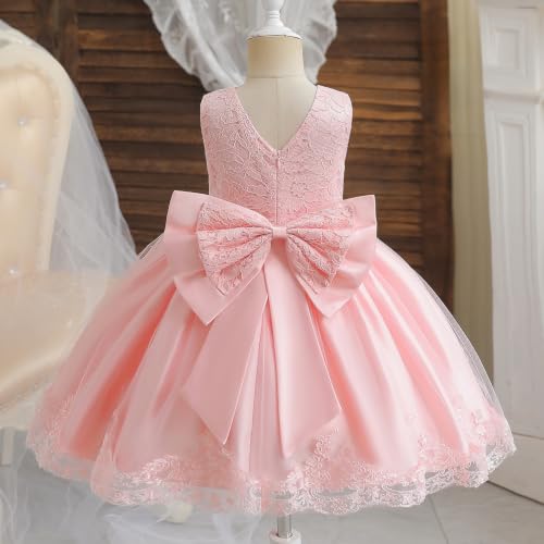 Image of NNJXD Girls' Tulle Flower Princess Wedding Dress for Toddler and Baby Girl