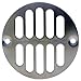 LASCO-Simpatico 31289SN Drain Grill with Screws with 3-3/8-Inch Diameter and 2-7/8-Inch Screw Hole, Satin Nickel