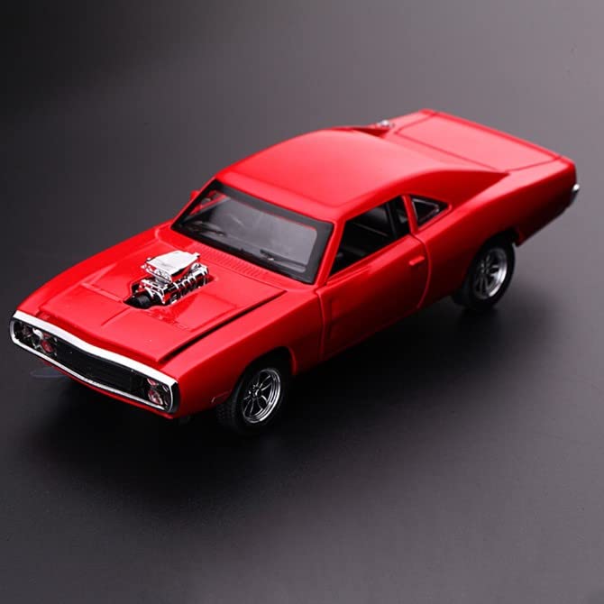 Image of Invite Enterprise 1:32 Scale F & F 7 Dominic's Dodge Charger Diecast Alloy Car Models Kids Toys for Children Classic Metal Cars-Multicolor
