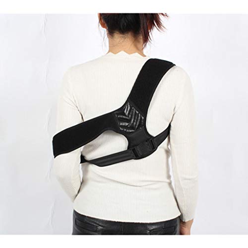Correcteur de posture dos réglable unisexe noir confortable taille L - 3