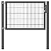 GAH-Alberts 636135 - Cancello singolo Flexo Plus con accessori, disponibile in diversi colori, larghezza 150 cm, altezza 100 cm, colore: Antracite immagine