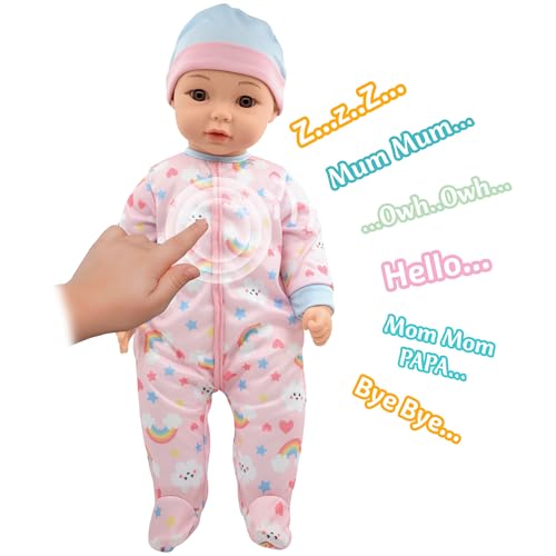 Muñeca Little Darlings 19" Rosa con Sonidos miniatura 5