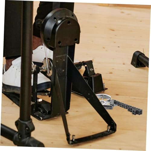 Pedal simple de bombo con cadena doble para batería jazz miniatura 5