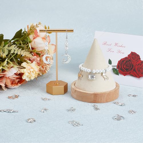 SUNNYCLUE 1 Box 96Pcs 12 Styles Cats Charms Mini Kitty Charm Tibetan Alloy Silver Cute Pet Animal Charms Bulk for jewellery Making Charms DIY Crafting Necklace Bracelets Earring Women Beginners Adult - Image 4