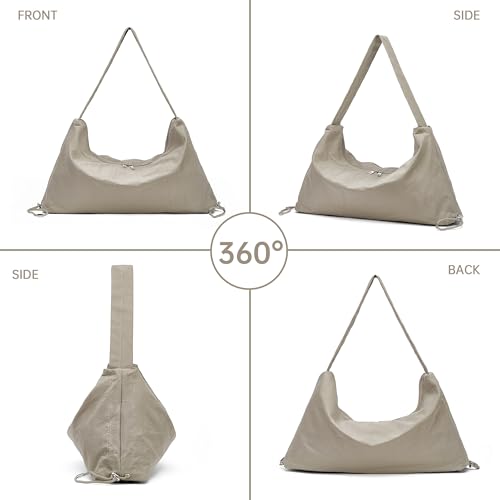Image of Hobo Bags for Women, Large Crescent Bag for Women Purses and Handbags, Lightweight Satchel Shoulder Bag with Side Drawstring