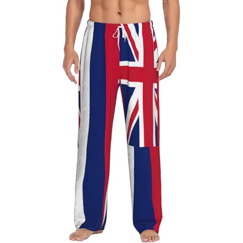 Pantalon de pyjama homme en polaire douce haut de gamme au motif hawaïen élégant