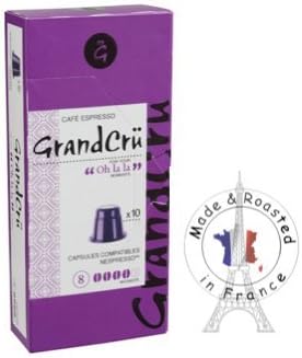 LIVE ESPRESSO AND COFFEE 120 Nespresso compatible capsules -Roasted in France - Grand Cru - ("OH LA LA" - ESPRESSO, 120)