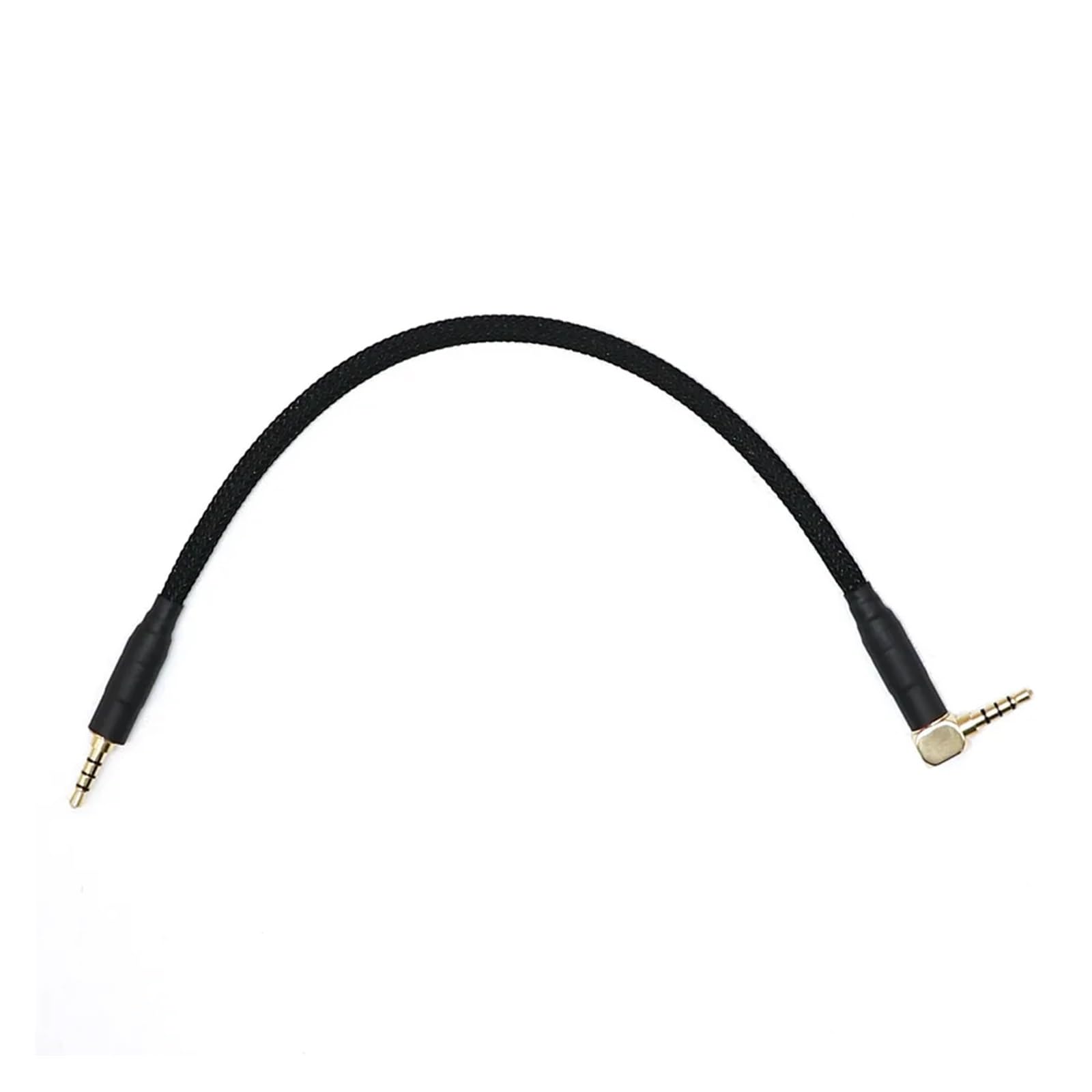 TRRS Cable Split Sofle Keyboard Customzied Color-10cm(Stright to Angle,Black Angle Stright)