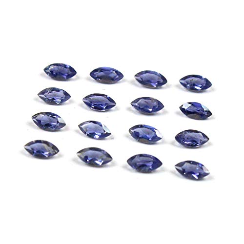 Iolite naturelle marquise 8x4mm pour la fabrication de bijoux