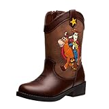 Disney Pixar Toy Story Boy's Cowboy Boot |Toddler|Little Kid | Woody, Brown (12 Medium Little Kid)