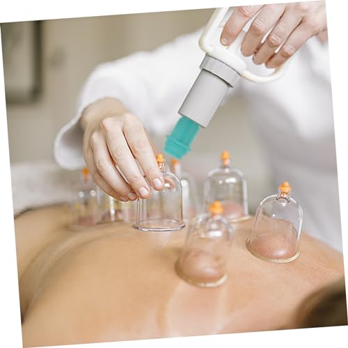 10 piezas de conectores duraderos para bomba de ventosas para terapia de acupuntura, puntas de boquilla de vacío fáciles de instalar, piezas de repuesto para uso en casa, color verde, compatibles con dispositivos miniatura 6