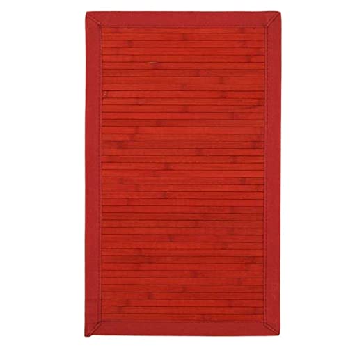 MonBeauTapis 457237 Solo Tapis Bambou Rouge 75 x 45 cm
