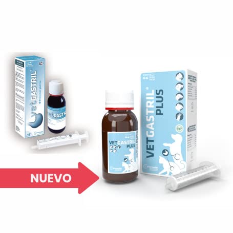 Vetgastril 50 ml Protector de Estomago Gastrointestinal para Perros y Gatos | Suplemento Nutricional Digestivo e intestinal para Mascota| Probiótico Estomacal con Hidróxido de Aluminio y Glucosa