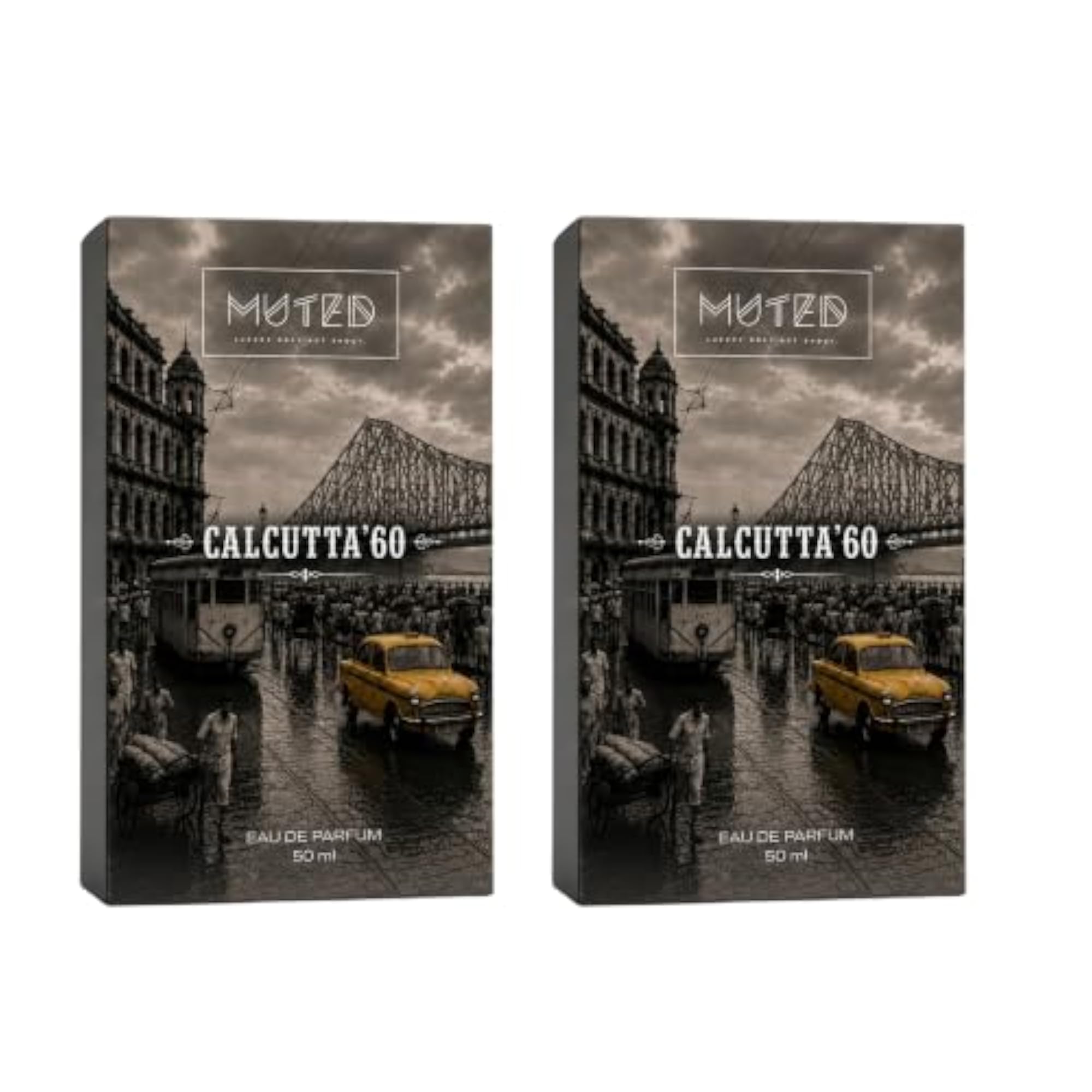 Calcutta 60 Eau De Parfum Unisex, Spicy Amber, 50ml Pack of 2