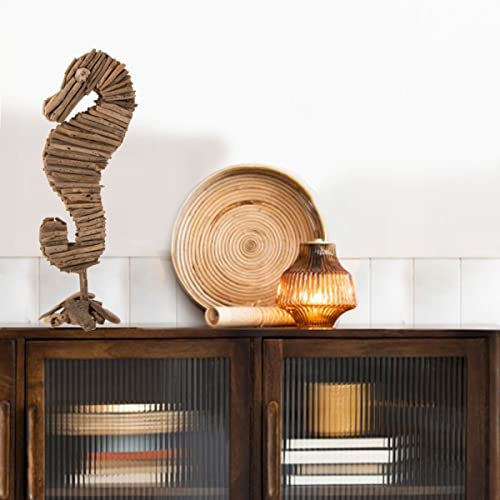 Figurine hippocampe en bois flotté pour ambiance bord de mer dans votre salon - 4