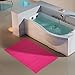 ORANIFUL Tappeto da Bagno 120x70 Antiscivolo in Microfibra di Peluche ltappetino Assorbente Grandi Tappetini Lavabile in Lavatrice Ciniglia Tappeti a Pelo Lungo Extra Morbido (Rosa Fucsia)