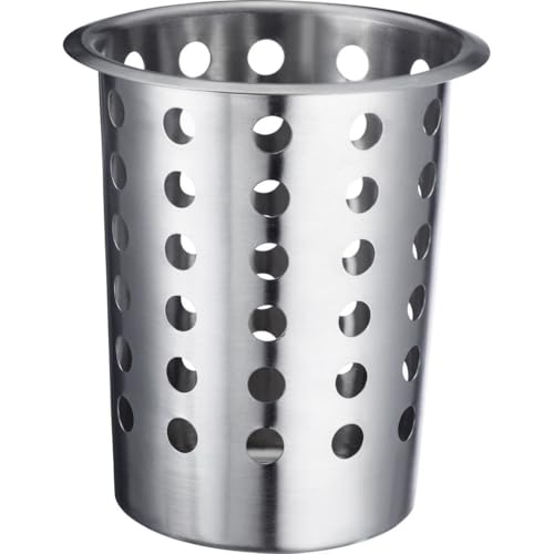 ROMUX® Cestillo para Cubiertos Inoxidable Redondo | Porta Cubiertos para Lavavajillas Profesional | Diseño Resistente y Duradero para Hostelería y Restaurantes